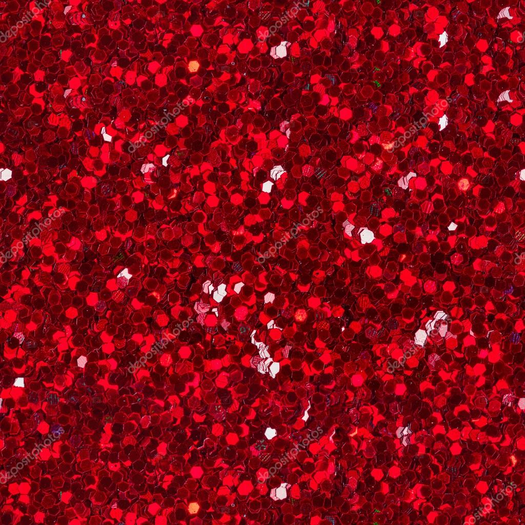Red glitter texture for background. Seamless square texture. Stock